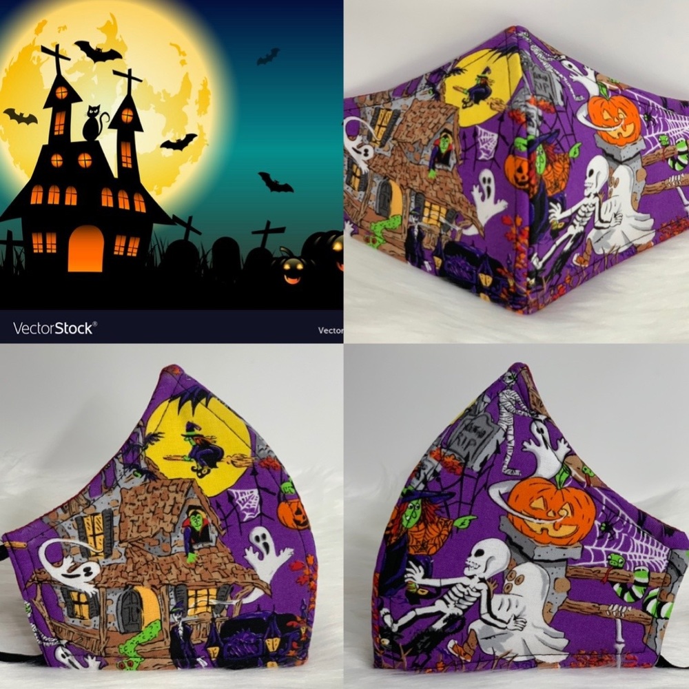Halloween Haunted House fun Designer adult mask